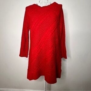 New York & Co. red sparkly sweater. Sz M. Preowned. EUC.